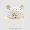 Gorros de Bebé para Primavera y Otoño, Sombreros de Pescador con Orejas de Oso, Lindos Sombreros de Sol para Bebés y Niños Pequeños, Sombreros de Sol para Niñas, Sombreros de Cubo para Bebé