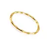 Pulsera moderna nueva transfronteriza de acero inoxidable chapado en vacío 18k con diez diamantes y diseño abierto en forma de clavo