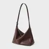 Bolso cruzado tipo hobo clásico de gran capacidad en cuero genuino para el trabajo, bolso casual de hombro y axila de piel de vaca de plena flor curtida vegetal vintage