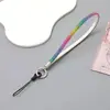 Cadena de Muñeca Popular Transfronteriza para Accesorios de Funda de Teléfono, Pulsera de Estilo Corto de Lujo Ligero Incrustada con Pedrería, Cadena Anticaída para Mujeres