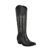 Otoño Invierno 2026 Botas Nuevas para Mujer Moda Europea Americana Punta Cuadrada Tacón Grueso Bordado Bordado Tradicional Botas Largas Botas de Montar Comercio Exterior