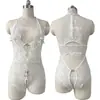 Talla extragrande ropa interior sexy para mujer diseño de V profunda entrepierna abierta mono sexy libre uniforme sexy de sirvienta 200 kg
