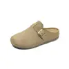 Zapatos Birkenstock Cómodos Retro con Hebilla Punta Cerrada Medias Zapatillas Mujer 2026 Otoño Nuevas Llegadas Aumento de Altura Interior Suela Gruesa Zapatillas de Plataforma Mujer