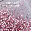 K9 Novos Strass Redondos Rosa-Choque Brilhantes com Fundo Plano para Nail Art, Strass Triturados, Strass para Preenchimento, Strass Rosa-Choque para Nail Art com 33 Facetas