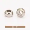 Relógio Pendurado de Metal com Contas Redondas Fivela de Extremidade de Cordão de Tubo Reto Liga de Zinco Eletrogalvanizado Botão Fivela de Extremidade de Cordão de Calças Jinda