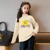 Y2060# Camiseta de Manga Larga de Niña Joker Otoño Nueva Camiseta Básica Estilo Vaquero Infantil Camiseta Casual con Estampado de Dibujos Animados