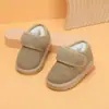 Botas de nieve para bebé zapatos de algodón para bebé botas cortas forradas de felpa para niña zapatos cálidos para niño pequeño zapatos de invierno para niño