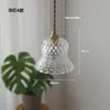 Lámpara de noche retro francesa estilo japonés B&B vestidor baño barra de bar pasillo pasillo araña pequeña de cristal y latón