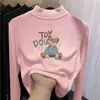 Camiseta Base Térmica de Manga Larga para Niña Invierno Elegante Cuello Medio-Alto Top Cálido Interior para Niños Pequeños