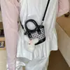 Bolsa Casual de Tecido Xadrez Fashion e Estilosa para Mulheres 2026 Nova Moda Bolsa de Ombro Transversal Pequena Bolsa para Celular