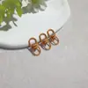 Chaveiro de Metal Colorido Pintado em Forma de Oito Grande com Fivela Giratória Acessório de Chaveiro Colorido DIY em Estoque Venda por Atacado
