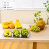 Casa Sala de Estar Prato de Doces Criativo Prato para Cortar Frutas Transparente Produto de Alto Valor Prato de Exibição Fruteira de Luxo Acessível