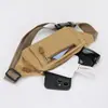 Bolsa de Cintura Tática Outdoor Masculina para Corrida Fitness Porta Celular Moda Comutadora Bolsa de Peito Leve Casual de Ombro Transversal