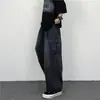 Comercio exterior marca de moda estilo Hong Kong retro holgado pierna ancha casual bolsillo grande ropa de trabajo mezclilla lavada pantalones de papá nuevos