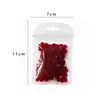 Nuevos Accesorios para Uñas con Diseño de Rosa Suave ins Transparente Rojo Vino Triángulo Rosa DIY Uña Portátil Decoración Flor de Goma Suave de Resina