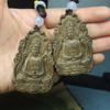 Jinnan garrafa de madeira submersa Guanyin pingente de carro pendurado Guanyin Dragão marca carro pendurado artesanato escultura em madeira escultura ornamentos