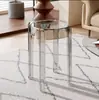 Banqueta Transparente de Plástico Leve de Luxo para Uso Doméstico, Banqueta Redonda Espessada e Empilhável, Banco Simples para Sala de Estar, Cadeira de Jantar, Cadeira de Acrílico