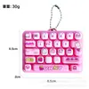 Mini teclado de 27 teclas llavero antiestrés de dibujos animados de mano para niños juguete de botones colgante antiestrés regalo pequeño transfronterizo venta al por mayor