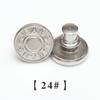 Botones sin costuras Botón metálico desmontable 17 mm Hebilla I Botones ajustables para la cintura sin tachuelas Botones para jeans
