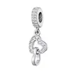 Nuevo 2026 Exportación Transfronteriza Cobre Microincrustado Circonita Lujo Ligero Brillante Corazón de Diamantes Completos Candado Colgante Accesorios DIY