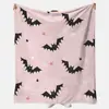 Amazon Home Manta de Calabaza Murciélago para Halloween Manta para Sofá de Oficina Cubierta de Aire Acondicionado Manta de Franela para Otoño e Invierno