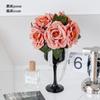 Sala de Transmisión en Vivo al por Mayor Taza de Vino para Cappuccino de Venta Caliente Flor Rosa Flor Artificial Flor Artificial Adornos Decorativos