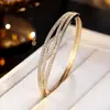 Pulsera de Zirconia Cielo Estrellado de Lujo Ligero para Mujer Moda Simple Diseño Abierto de Gama Alta Versátil Estilo Europeo y Americano Para el Trabajo