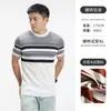 Camisetas Masculinas de Manga Curta de Alta Qualidade Tops Estilo Old Money Verão Casual Americano Pulôver Masculino Malha de Seda Gelada