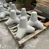 Pedras de quebra-mar de concreto para barragens à beira-mar, acessórios de cimento, blocos de concreto GRC em forma de cone de quatro cantos para bloqueio de ondas