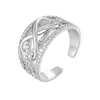 Anillo Ancho Abierto Plisado para Mujer, Diseño de Nicho de Lujo Ligero, Estilo Trendy Ins, Anillo Minimalista Personalizado de Alta Gama, Anillo de Dedo del Pie