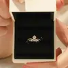Anillo de Diamante Moissanita Genuino Color D Importado, Anillo Chapado en Oro de Plata 925, Suministro Directo de Fábrica, Transmisión en Vivo, Dropshipping Disponible