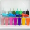 Fornecimento direto de fábrica original PP camada única 710ml grande capacidade plástico Sipe Cup Copo criativo estoque Certificação FDALGBF