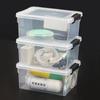 Caja de almacenamiento de plástico transparente caja de almacenamiento para coche juguete caja de acabado para ropa de hogar suministro de dos yuanes venta al por mayor multitienda