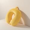 Almohada de Viaje para Oficina con Espuma Viscoelástica en Forma de U Simple para Negocios, Almohada para el Cuello de Rebote Lento de Color Puro, Venta al por Mayor