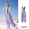 Novas Calças de Ski Infantis Impermeáveis 3L Totalmente Seladas Roupas de Snowboard Profissionais para Meninos e Meninas Calças de Ski com Suspensório e Punhos nas Pernas