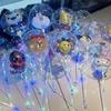 Bola de onda roja de red, pequeña caja blanca, bola de dibujos animados para niños, globo luminoso, flash cuadrado para empujar, suministro al por mayor