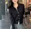 Cárdigan de punto con solapa de moda coreana para otoño e invierno, diseño versátil, adelgazante, simple, de manga larga, top elástico