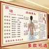 Gráfico de Puntos de Acupuntura de Moxibustión de los Cinco Órganos y Seis Entrañas del Cuerpo Humano Gráfico de Pegatinas de Puntos de Acupuntura de Meridianos Espalda Póster de Espalda Gráfico de Reflejología Espalda