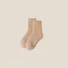 Calcetines Grues de Media Pantorrilla con Forro Polar para Otoño e Invierno para Mujer, Calcetines Altos Grues y Cálidos, Anti-Pilling, Color Sólido, Versátiles, Al por Mayor