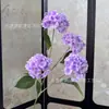 Hortensia Simulada de 4 Cabezas, Hortensia Floral, Arreglo Floral de Boda, Decoración de Pared de Flores, Decoración de Hotel Serie Jardín de Monet