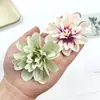 Pintura al Óleo Escandinava Pequeña Epiphyllum Flor Artificial de Margarita DIY Cabeza de Flor de Margarita Tocado Étnico Pasador Material de Flor Adornos Pequeños para el Hogar