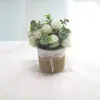145 Flores Artificiales Decoración de Flores Falsas Sala de Estar Comedor Planta en Maceta Simulada Oficina en Casa Decoraciones de Escritorio Adornos Pequeños