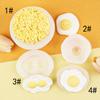 Ovos instantâneos formato ovo pochê molde de silicone simulação ovo frito sobremesa mousse de chocolate decoração de bolo