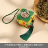Bolsita Regalo Hecha a Mano Creativa para el Festival del Bote del Dragón, Forma de Caqui, Símbolo de Buena Suerte, Repelente de Mosquitos de Ajenjo, Adorno Colgante para Coche para el Festival del Bote del Dragón