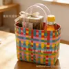 Tailandia Chiang Mai Bolsa Cesta de Verduras Bolsa Dopamina Tejida a Mano Bolsa de Compras de Gran Capacidad Bolso de Mano para Dama Viajera