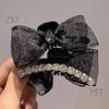 Pin Pequeño de Malla con Lazo Pin Pequeño de Malla Accesorios para el Cabello Femeninos Gama Alta Flequillo Lateral Pin Superior