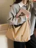 Bolsa Plissada Estilo Novo 2025 para Mulheres, Bolsa Simples Casual de Ombro, Grande Capacidade, Cor Sólida, Bolsa Tote Versátil para o Dia a Dia