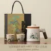 Conjunto de chá portátil para viagem em cerâmica Ru, filtro de porcelana Ru de alta qualidade, xícara para beber rapidamente, novo estilo chinês, acampamento ao ar livre e conjunto de chá para carro