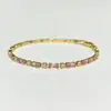 Pulsera al por mayor Joyería de Celebridad de Internet para Mujer, Estilo Simple Esmeralda, Microincrustación de Circonita para Primavera y Verano Nuevo Modelo 2024, Versátil y Elegante