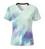 Transfronteiriço novo esporte ao ar livre secagem rápida seda gelada feminino slim fit traje de badminton toque gelado liso caimento tênis logotipo personalizado